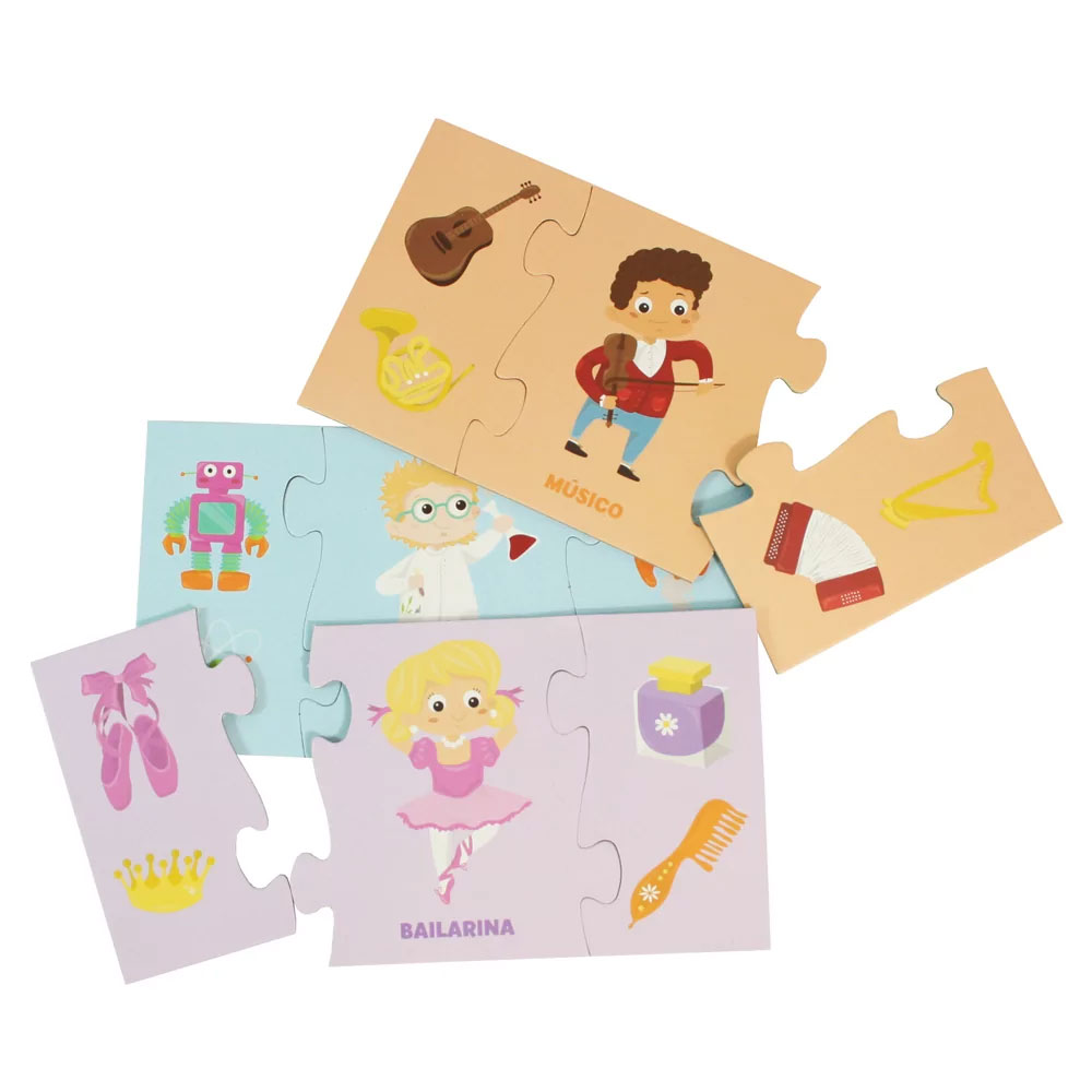 Minipuzzles Europrice - As Profissões ( Imagem 2 de 2 ) - Preview