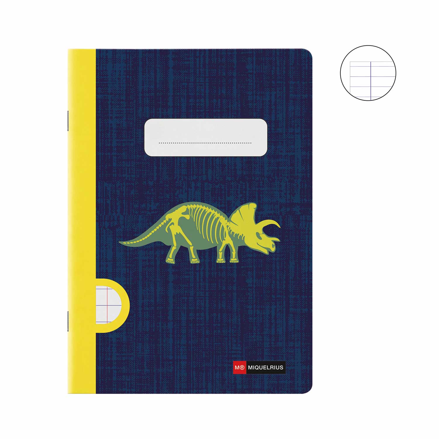 Caderno A5 Agrafado Miquelrius Fossil Raptor Pautado 48Fl 90G Mr8353 ( Imagem 2 de 4 ) - Preview