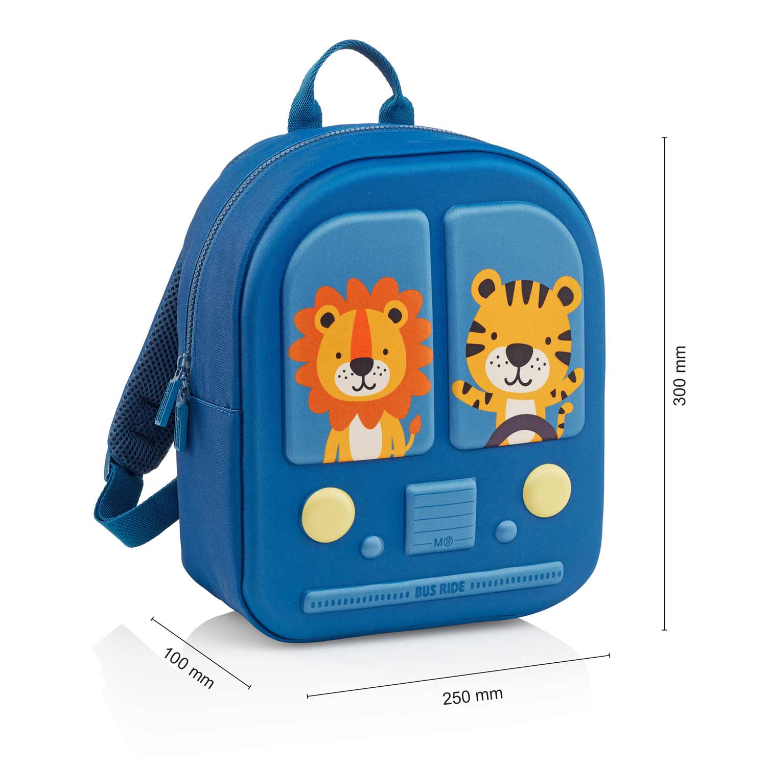 Miquelrius Bus Stop Backpack Blue 24.5X12X30.5Cm Mr19391 ( Imagem 2 de 4 ) - Preview