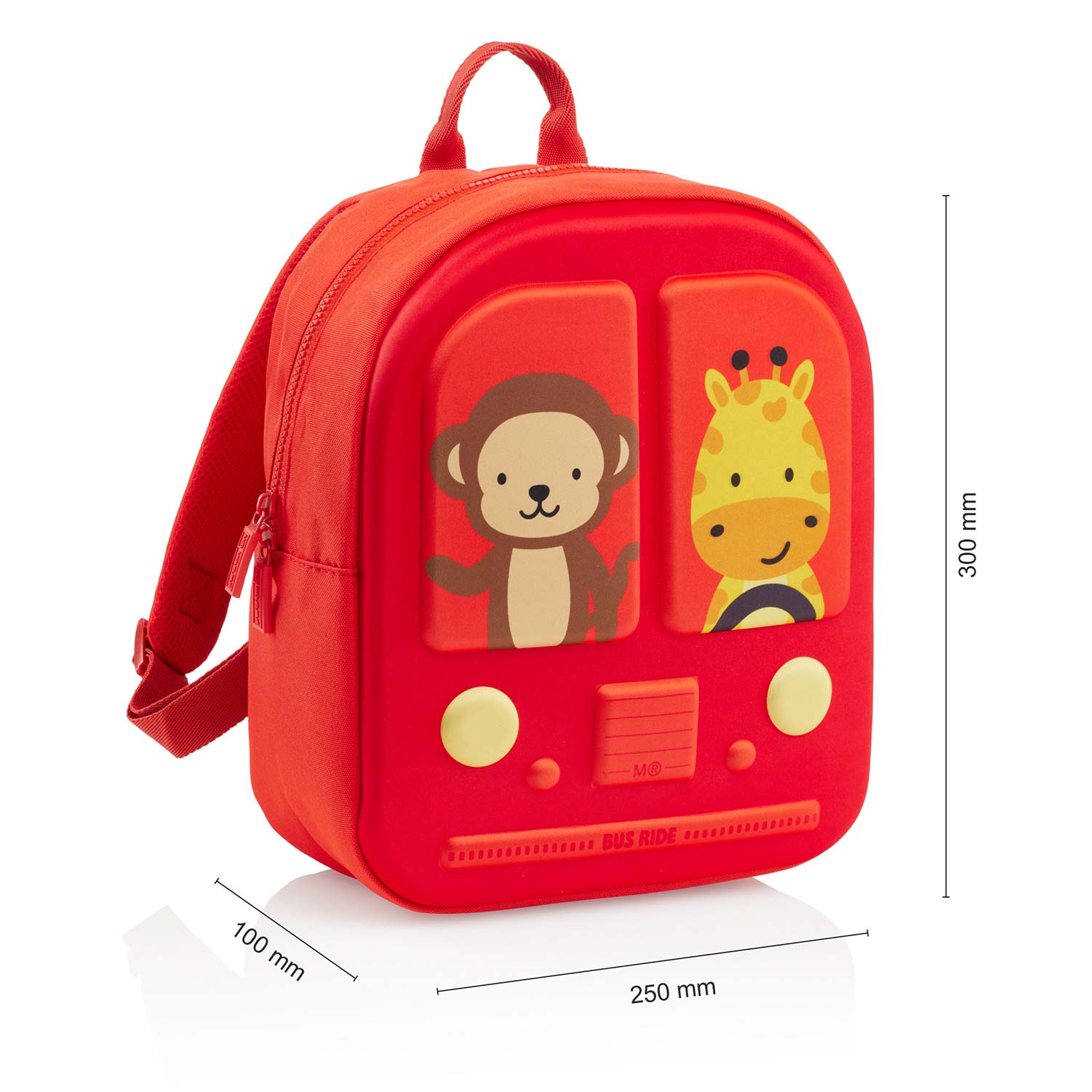 Miquelrius Bus Stop Red Backpack 24.5X12X30.5Cm Mr19390 ( Imagem 2 de 4 ) - Preview
