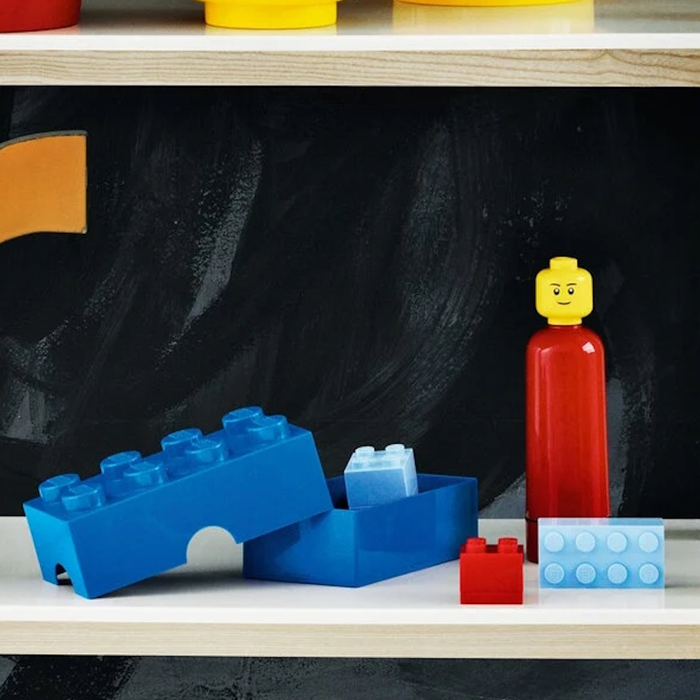 LEGO® Mini Caixa de Arrumação 2x2 | Azul Claro | 46x46x43 mm ( Imagem 2 de 2 ) - Preview