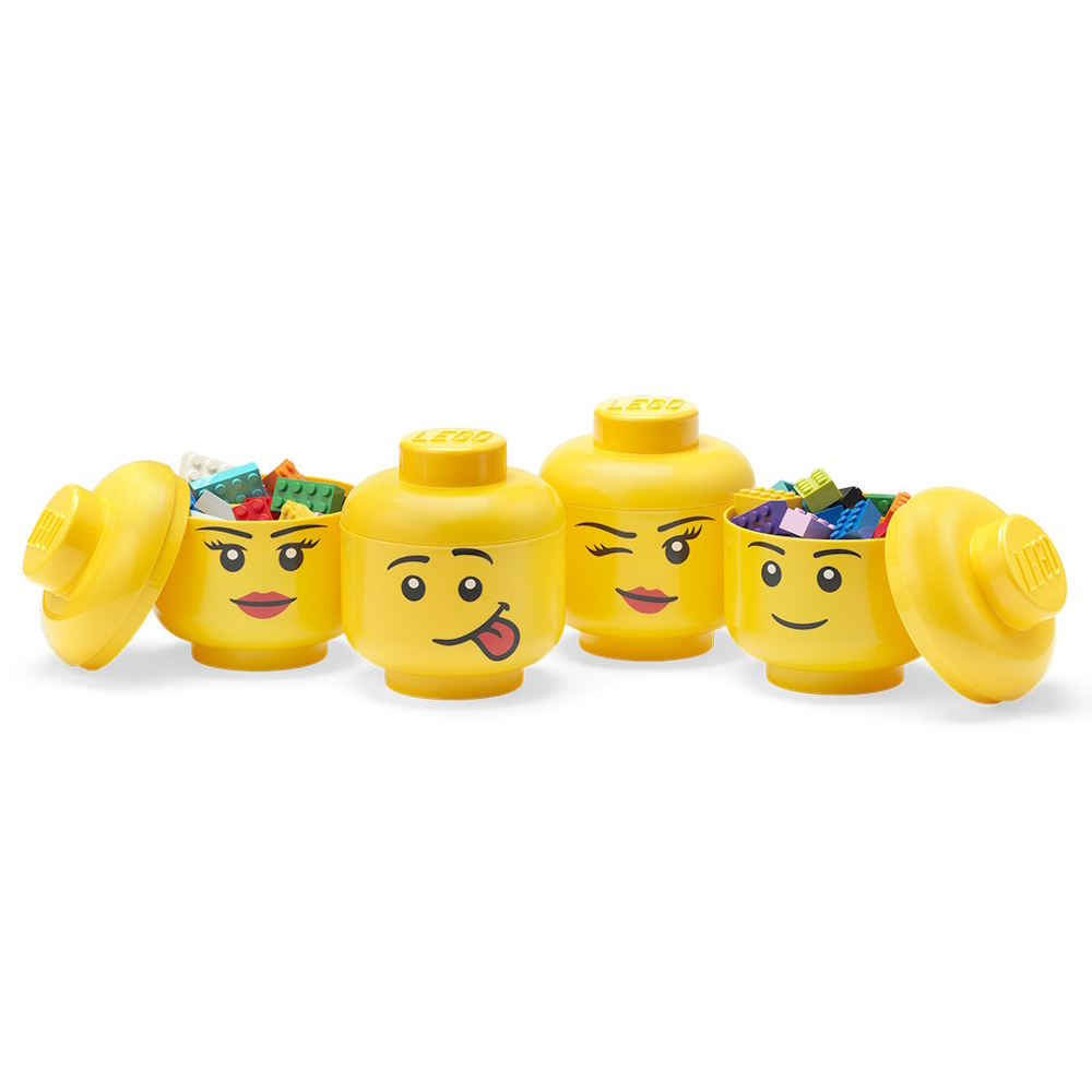 LEGO® Set of 4 Mini Storage Heads ( Imagem 2 de 3 ) - Preview