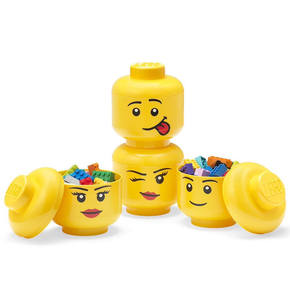 LEGO® Set of 4 Mini Storage Heads ( Imagem 3 de 3 ) - Preview