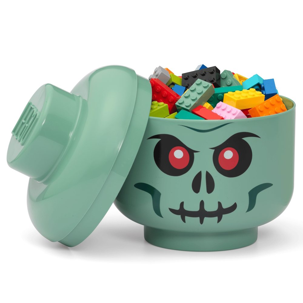 LEGO® Large Storage Head | Green Skeleton | 240x271 mm ( Imagem 2 de 2 ) - Preview