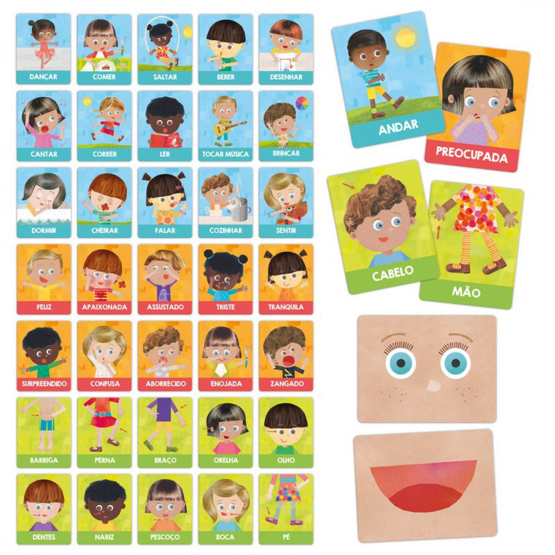 Flashcards Emocoes E Acoes Montessori Headu Hu26364Pt ( Imagem 2 de 2 ) - Preview