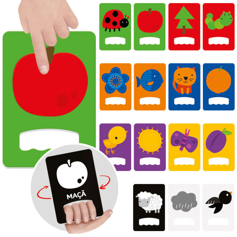 Flashcards Tateis Para Bebes - Alto Contraste Headu Hu61541Pt ( Imagem 2 de 2 ) - Preview