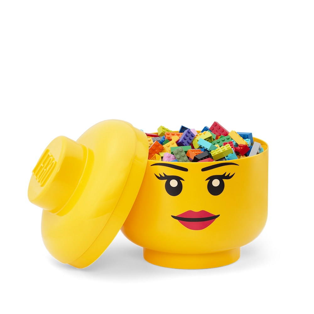 LEGO® Small Storage Head | Girl | 160x185 mm ( Imagem 2 de 2 ) - Preview