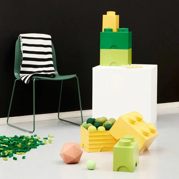LEGO® 2x2 Storage Box | Yellow | 250x250x180 mm | Stackable ( Imagem 5 de 5 ) - Preview