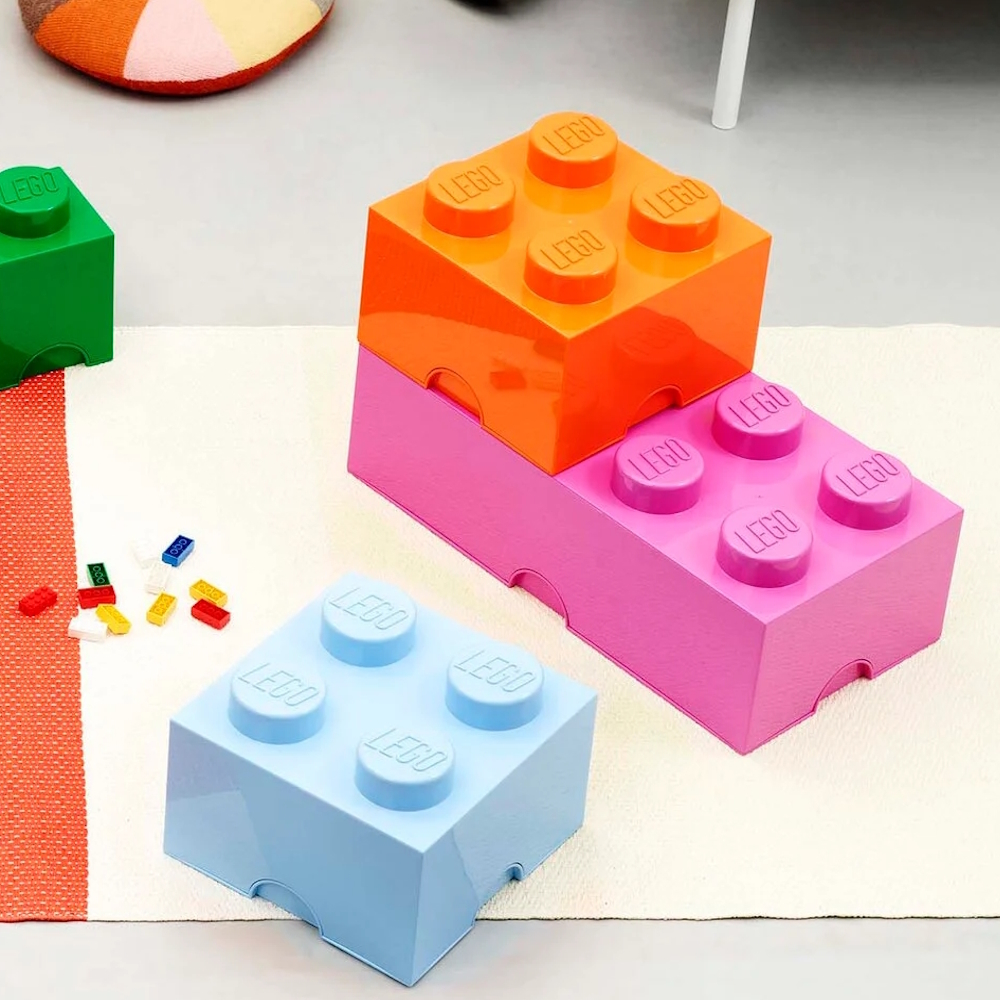 LEGO® Storage Box 2x4 | Pink | 500x250x180 mm | Stackable ( Imagem 4 de 4 ) - Preview