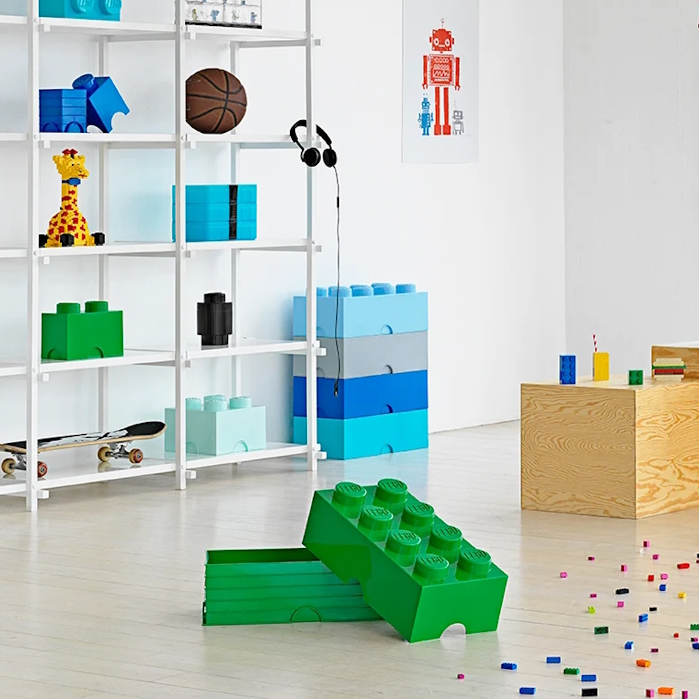 LEGO® Storage Box 2x4 | Green | 500x250x180 mm | Stackable ( Imagem 3 de 4 ) - Preview