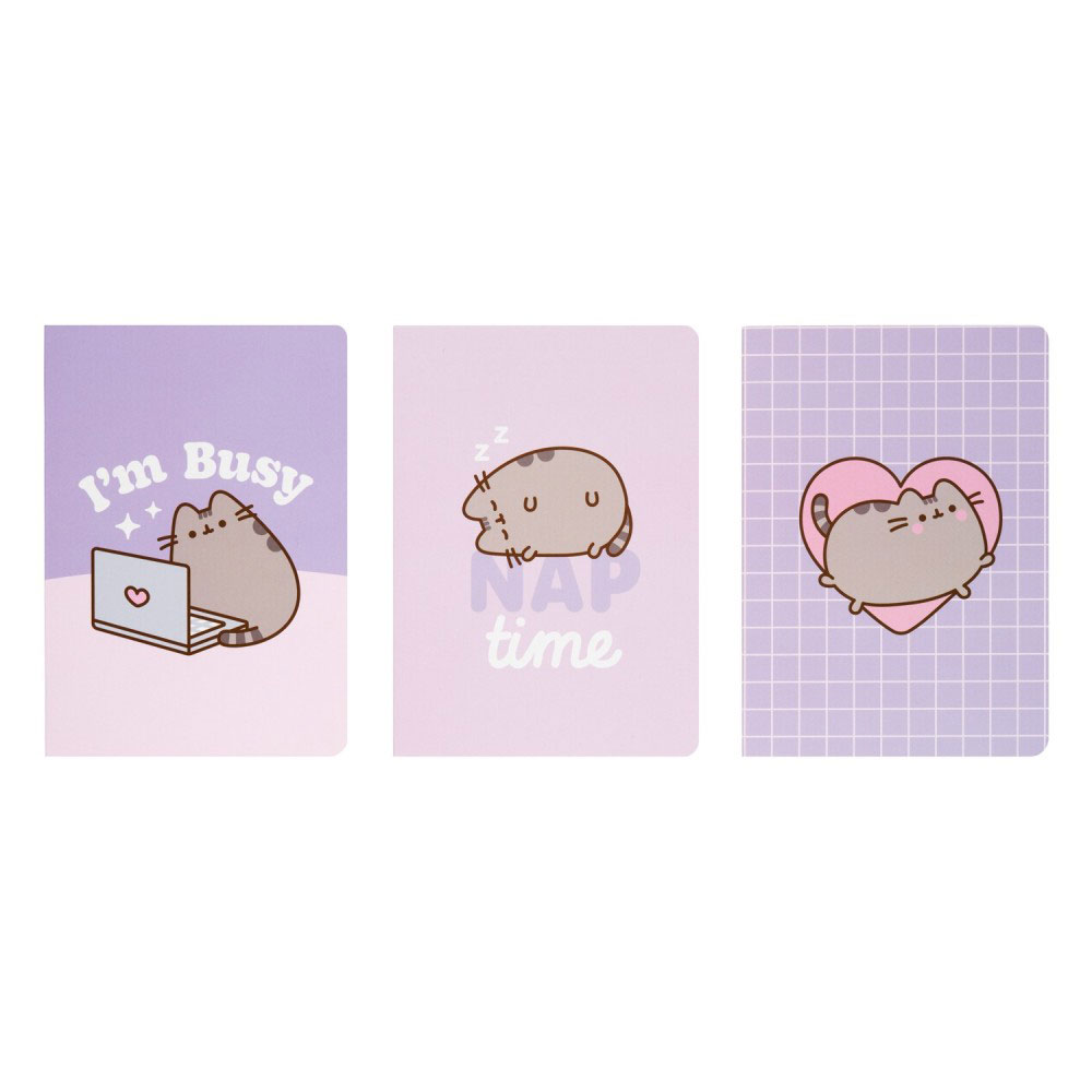 Conjunto 3 Cadernos A6 Pusheen Moments Pca6011 ( Imagem 2 de 4 ) - Preview