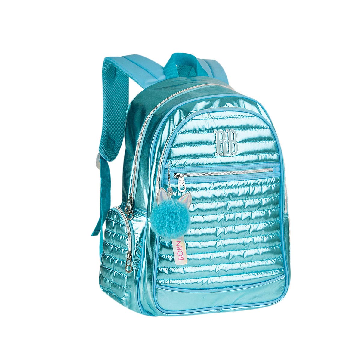 Mochila Com Bolsa Para Portátil 15'' Rebecca Bonbon Metalica 44X33X13Cm Sortido Rb3114 ( Imagem 3 de 4 ) - Preview