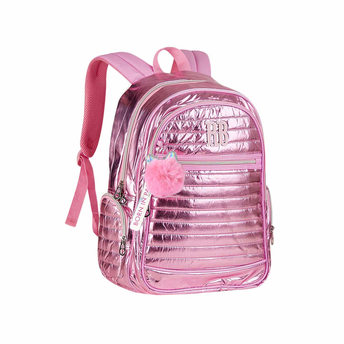Mochila Com Bolsa Para Portátil 15'' Rebecca Bonbon Metalica 44X33X13Cm Sortido Rb3114 ( Imagem 2 de 4 ) - Preview