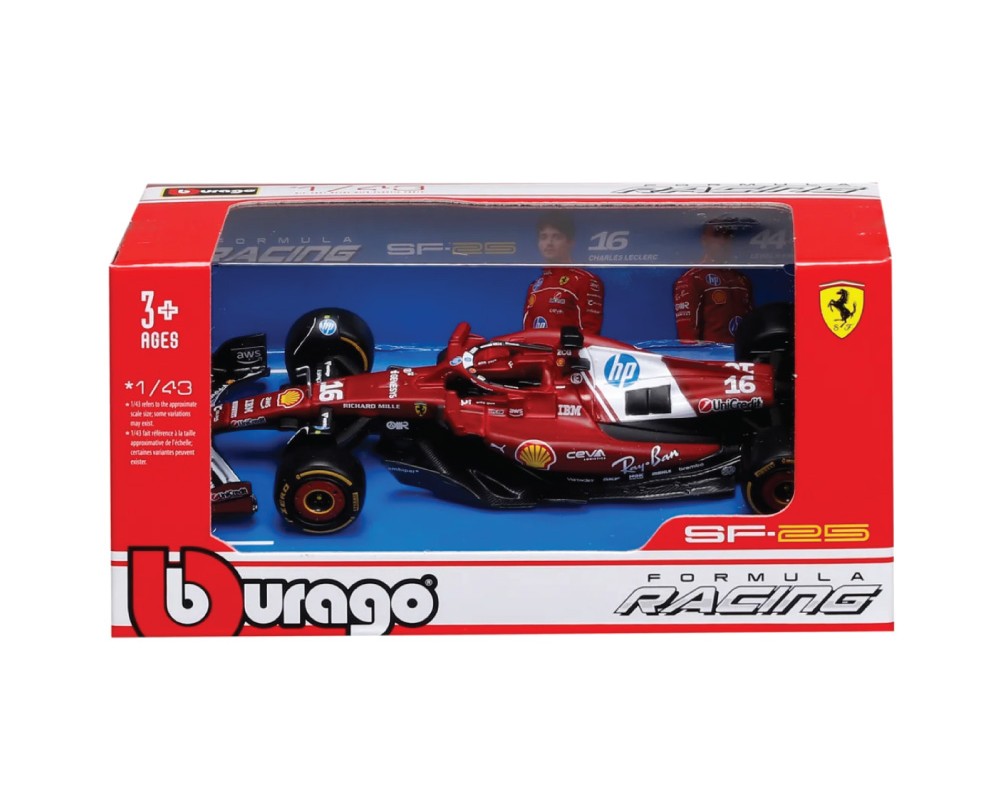 Bburago Formula 1 Ferrari SF-25 #16 Charles Leclerc 2025 1:43 ( Imagem 2 de 2 ) - Preview