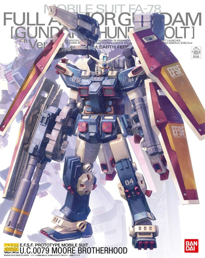 Gundam - MG 1/100 FA-78 Full Armour Gundam Thunderbolt - Model Kit ( Imagem 2 de 2 ) - Preview