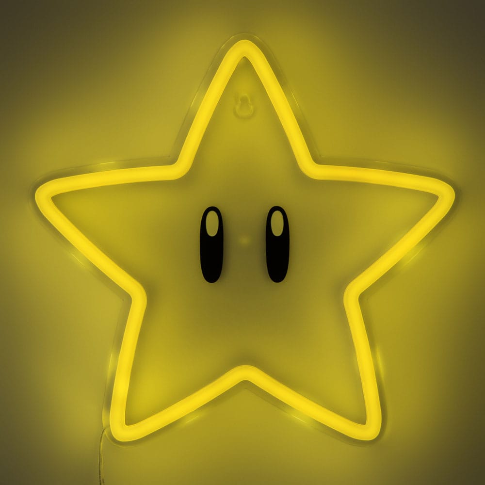 Super Mario LED Wall Lamp Light Super Star Neon ( Imagem 3 de 3 ) - Preview