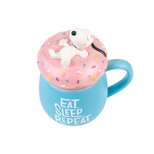 3D Mug 500ml + Lid - Snoopy: Eat Sleep Repeat ( Imagem 2 de 3 ) - Preview