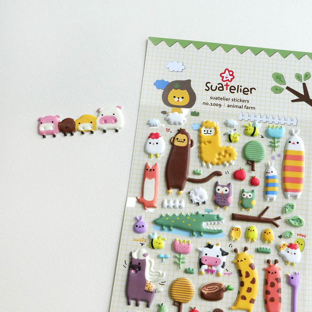 Autocolantes Suatelier Animais (1 Folha) Sua-1009 ( Imagem 2 de 4 ) - Preview