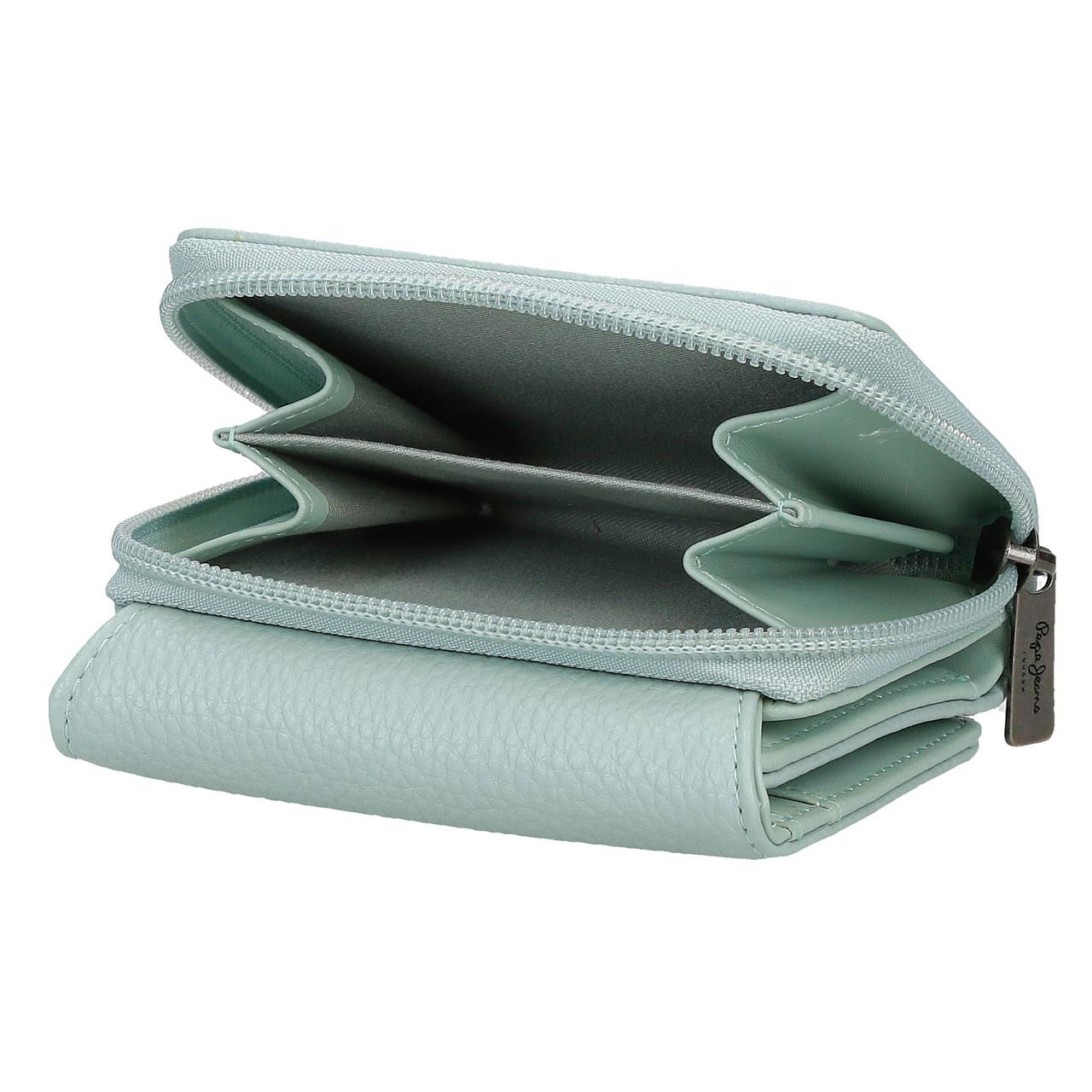 Carteira Pepe Jeans Paola Verde Turquesa 10X8X3Cm 420136857055 ( Imagem 3 de 4 ) - Preview