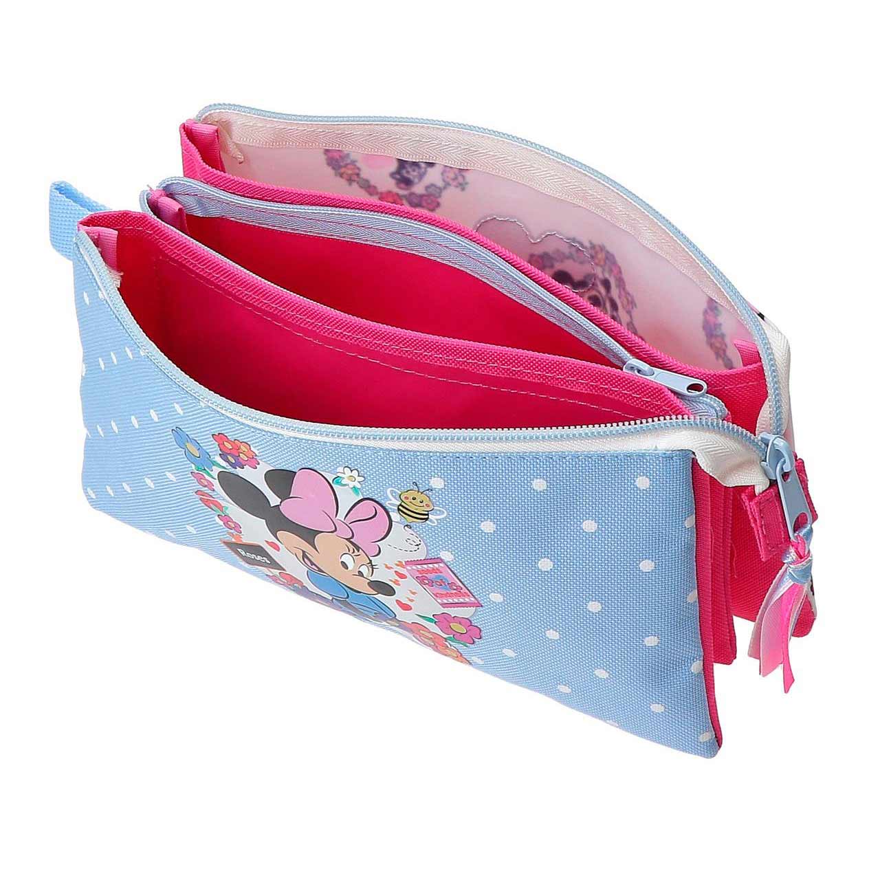 Estojo Triplo Disney Minnie Mouse Flowers 4314311/610098405033 ( Imagem 4 de 4 ) - Preview
