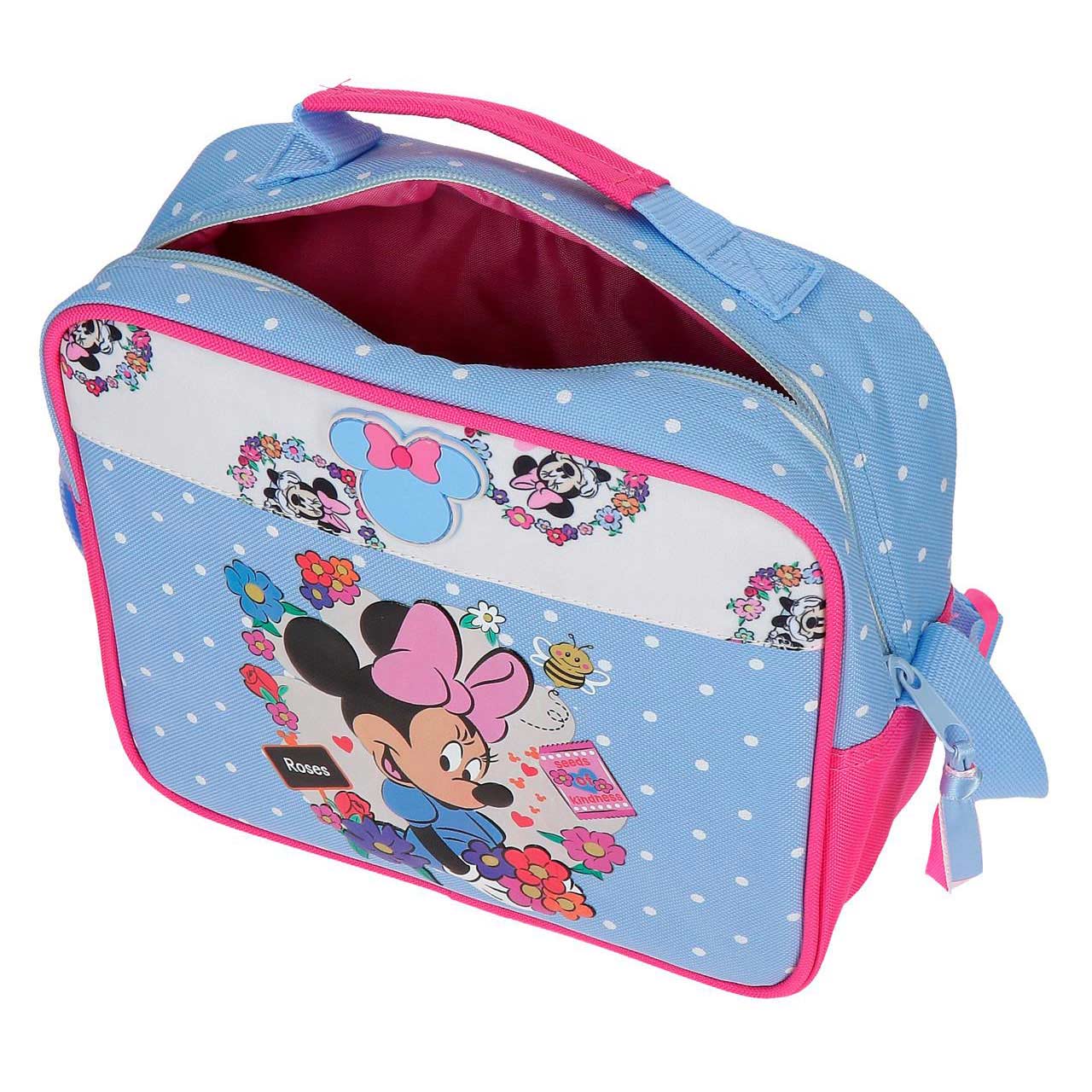 Lancheira Disney Minnie Mouse Flowers 23X20X9Cm Adaptavel A Trolley 4314811/610098451033 ( Imagem 4 de 4 ) - Preview