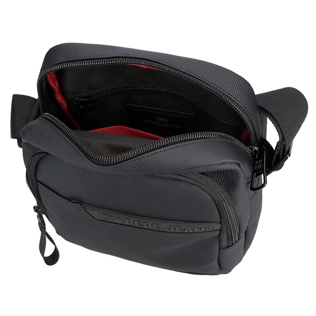 Mala De Tiracolo Pepe Jeans Dorking Preto 17X22X8Cm 420138524020 ( Imagem 4 de 4 ) - Preview