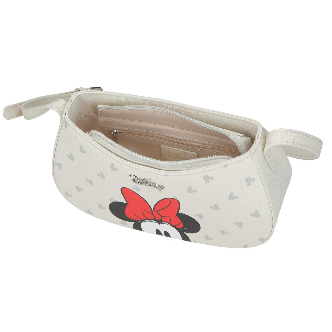 Mala De Tiracolo Enso Disney Bowlogue Minnie Mouse Bege 23X11X7,5Cm 320035739062 ( Imagem 4 de 4 ) - Preview