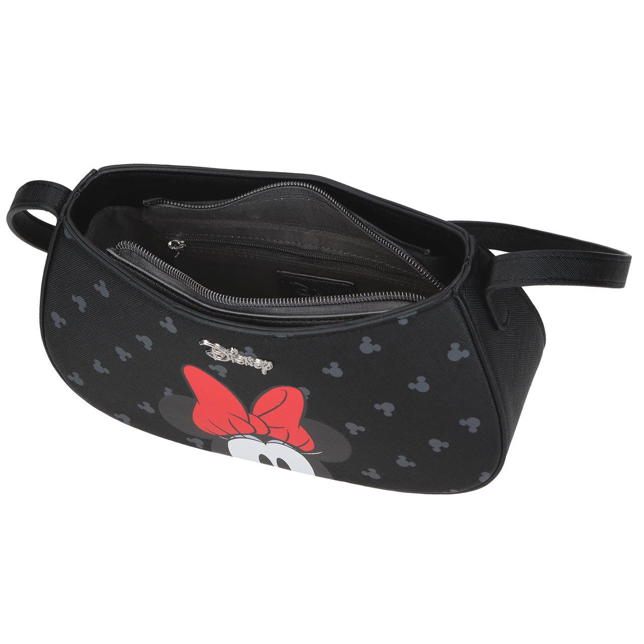 Mala De Tiracolo Enso Disney Bowlogue Minnie Mouse Preto 23X11X7,5Cm 320035739020 ( Imagem 4 de 4 ) - Preview