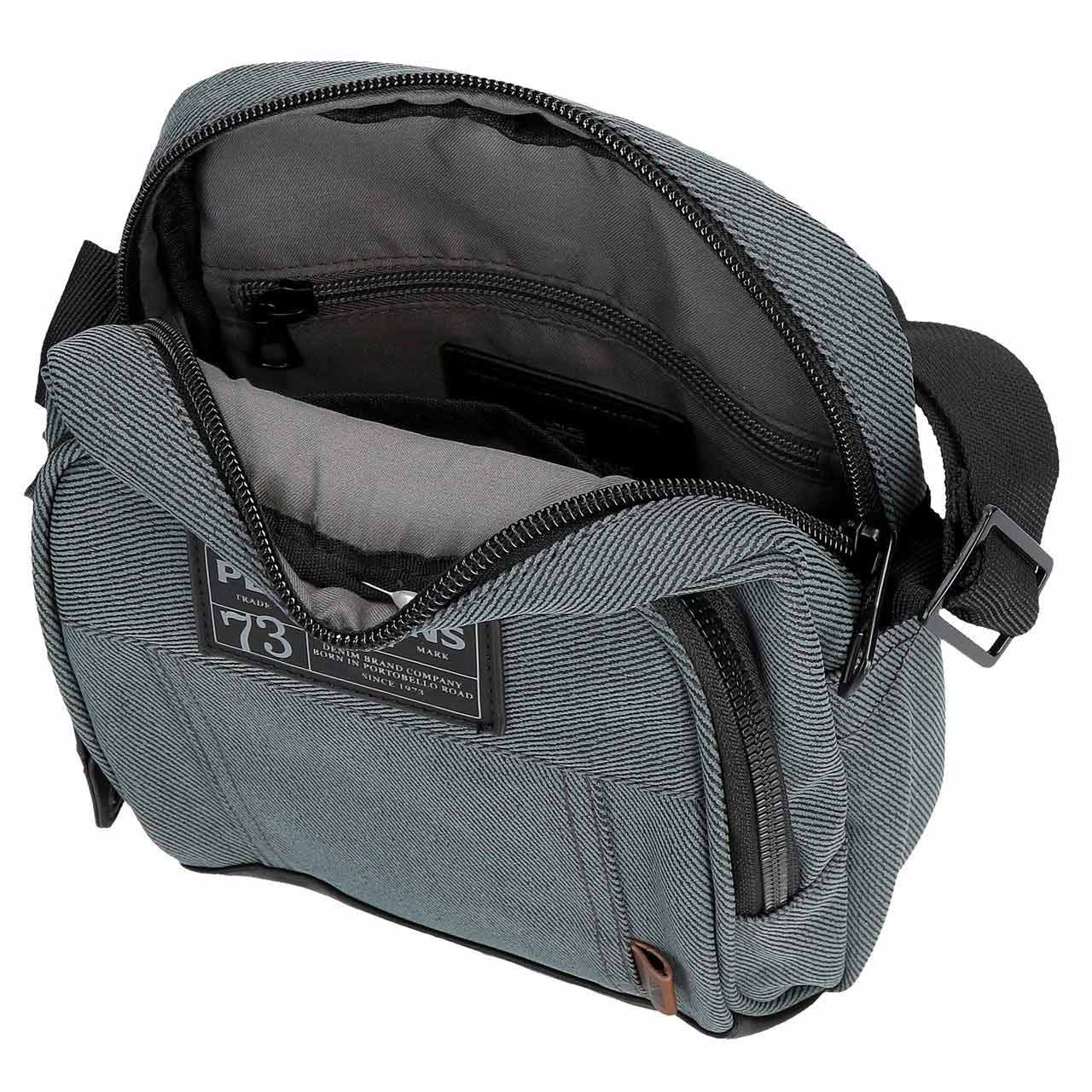 Mala De Tiracolo Pepe Jeans Aiden Azul 17X22X8Cm 420141524030 ( Imagem 4 de 4 ) - Preview