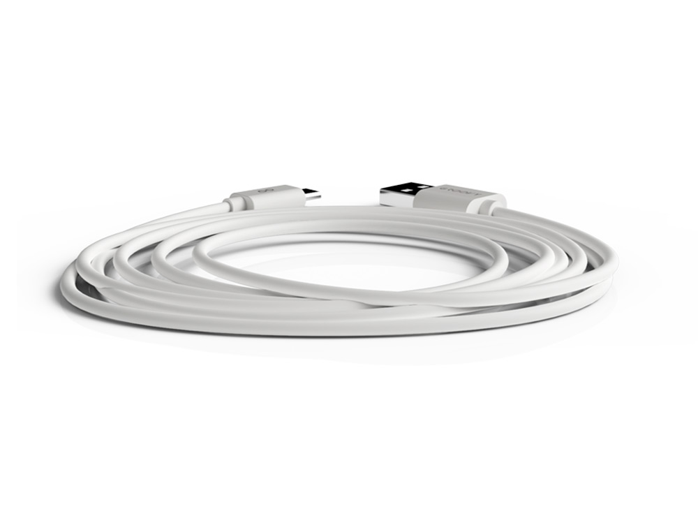 Cabo groovy usb-a a micro usb comprimento 2 mt cor branco ( Imagem 3 de 3 ) - Preview