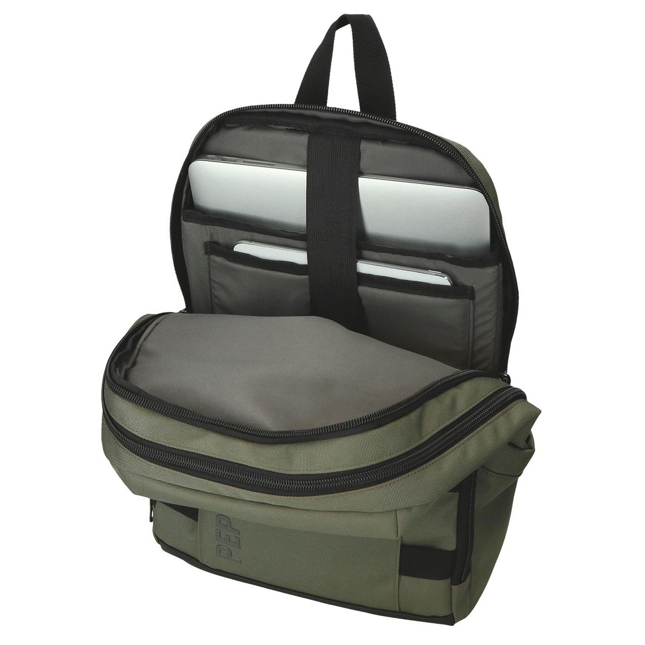 Backpack for 13.3'' Laptop and 12'' Tablet Pepe Jeans Matlock Khaki Adaptable to Trolley 7312042/420128203051 ( Imagem 4 de 4 ) - Preview