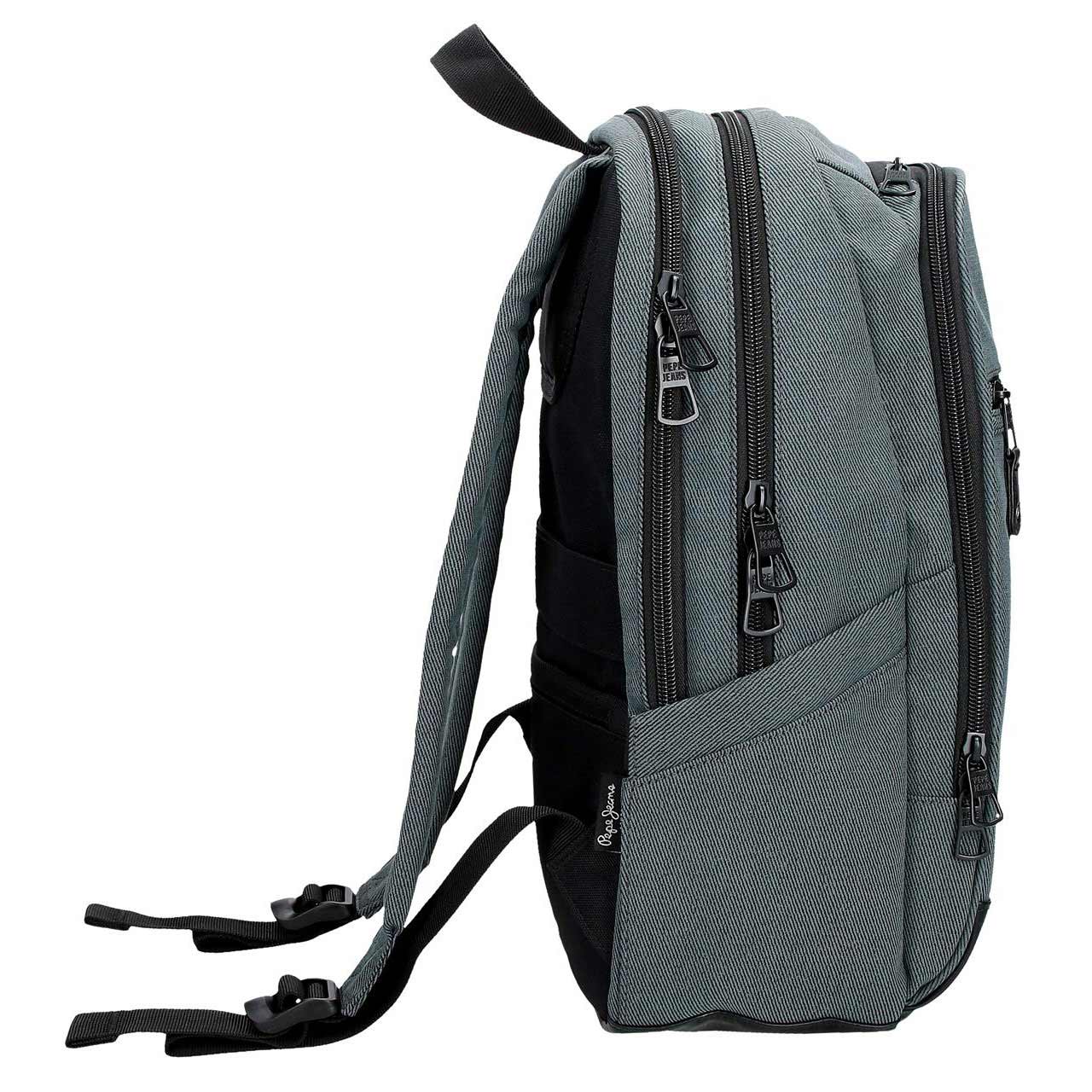 Mochila Para Portatil 13,3" E Tablet 12" Pepe Jeans Aiden Azul Adaptavel A Trolley 420141204030 ( Imagem 2 de 4 ) - Preview