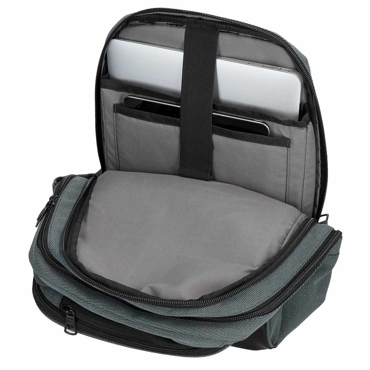 Mochila Para Portatil 13,3" E Tablet 12" Pepe Jeans Aiden Azul Adaptavel A Trolley 420141204030 ( Imagem 4 de 4 ) - Preview