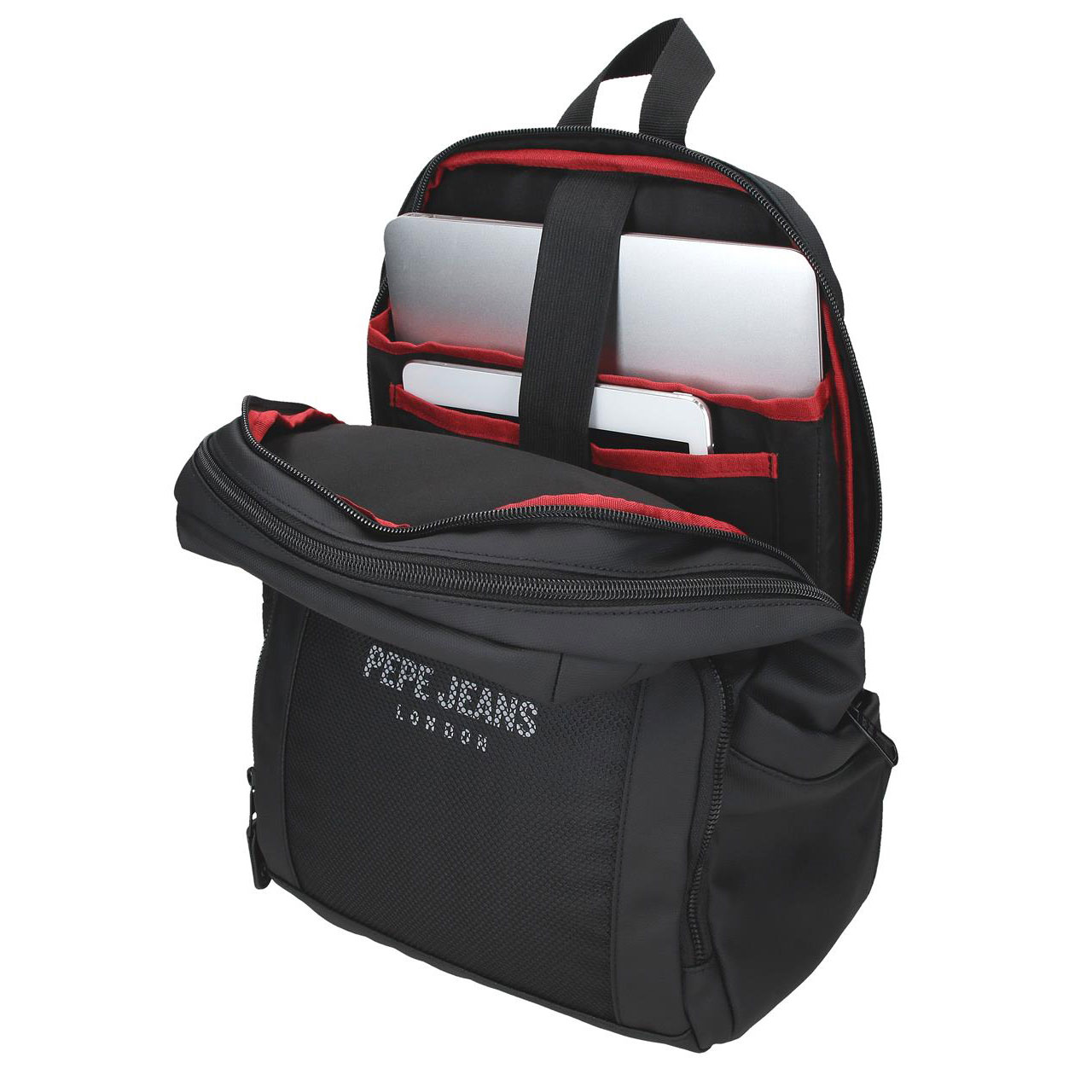 Mochila Para Portatil 13,3" E Tablet 12" Pepe Jeans Durham Preto Adaptavel A Trolley 420127203020 ( Imagem 4 de 4 ) - Preview