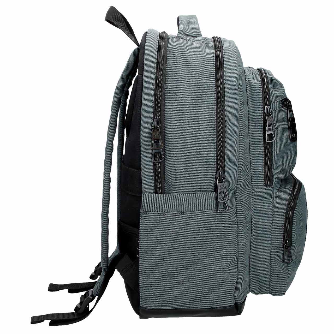 Mochila Para Portatil 15,6" E Tablet 12" Pepe Jeans Aiden Azul Adaptavel A Trolley 420141241030 ( Imagem 2 de 4 ) - Preview