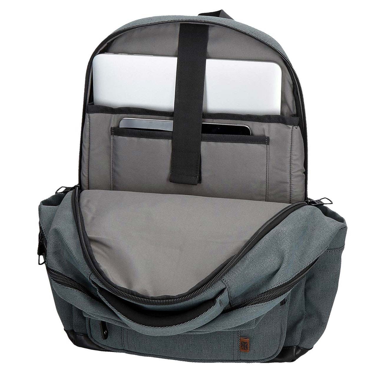 Mochila Para Portatil 15,6" E Tablet 12" Pepe Jeans Aiden Azul Adaptavel A Trolley 420141241030 ( Imagem 4 de 4 ) - Preview