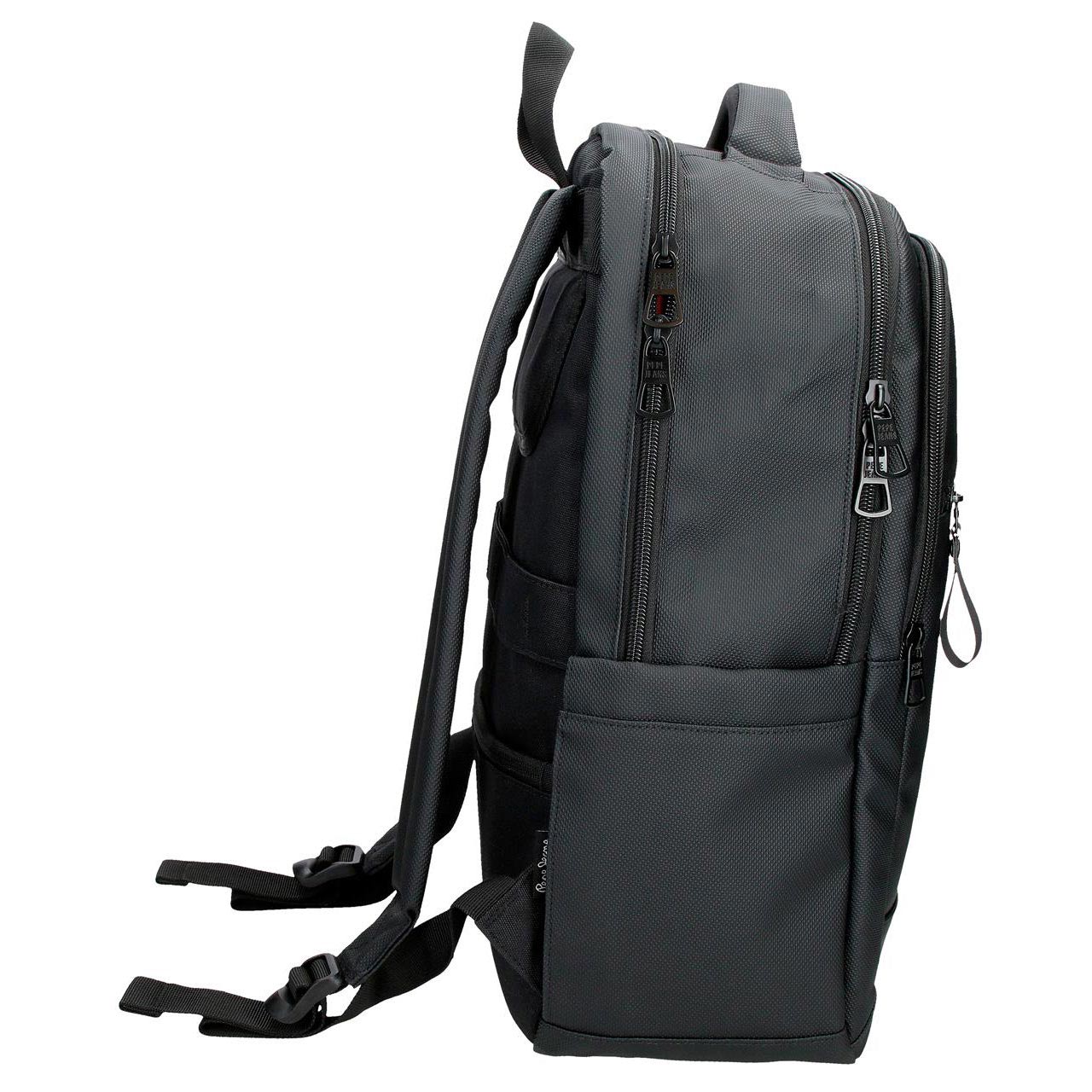 Backpack for 15.6" Laptop and 12" Tablet Pepe Jeans Dorkink Black Adaptable to Trolley 420138243020 ( Imagem 2 de 4 ) - Preview