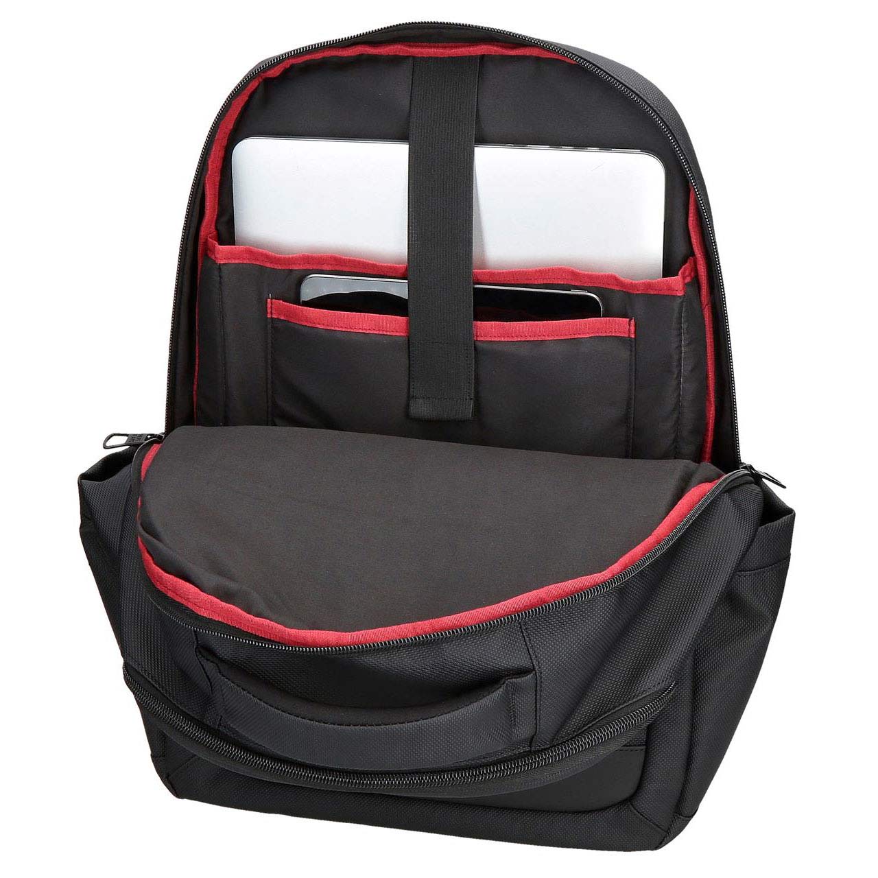 Backpack for 15.6" Laptop and 12" Tablet Pepe Jeans Dorkink Black Adaptable to Trolley 420138243020 ( Imagem 4 de 4 ) - Preview
