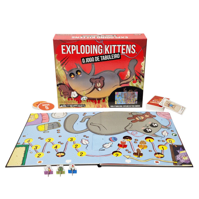 Exploding Kittens - O Jogo De Tabuleiro P0403 (Versão Portuguesa) ( Imagem 2 de 4 ) - Preview
