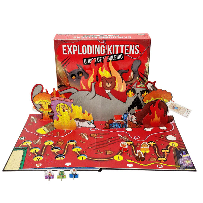 Exploding Kittens - O Jogo De Tabuleiro P0403 (Versão Portuguesa) ( Imagem 4 de 4 ) - Preview