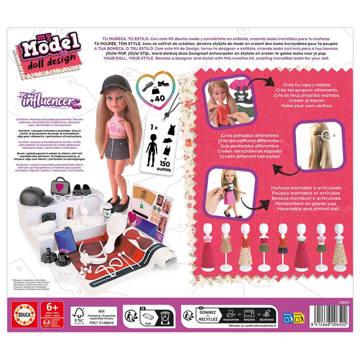 My Model Doll Design Influencer Educa 20650 ( Imagem 3 de 4 ) - Preview