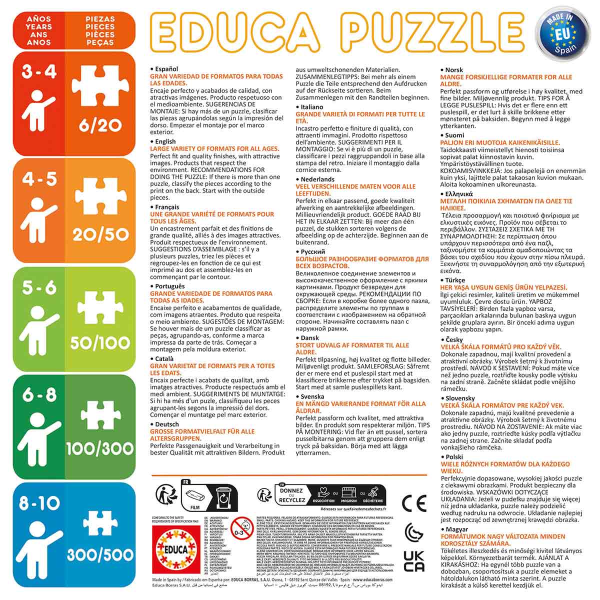 Puzzle Educa 100 Peças Sonhos De Coelhinhos 20498 ( Imagem 3 de 4 ) - Preview
