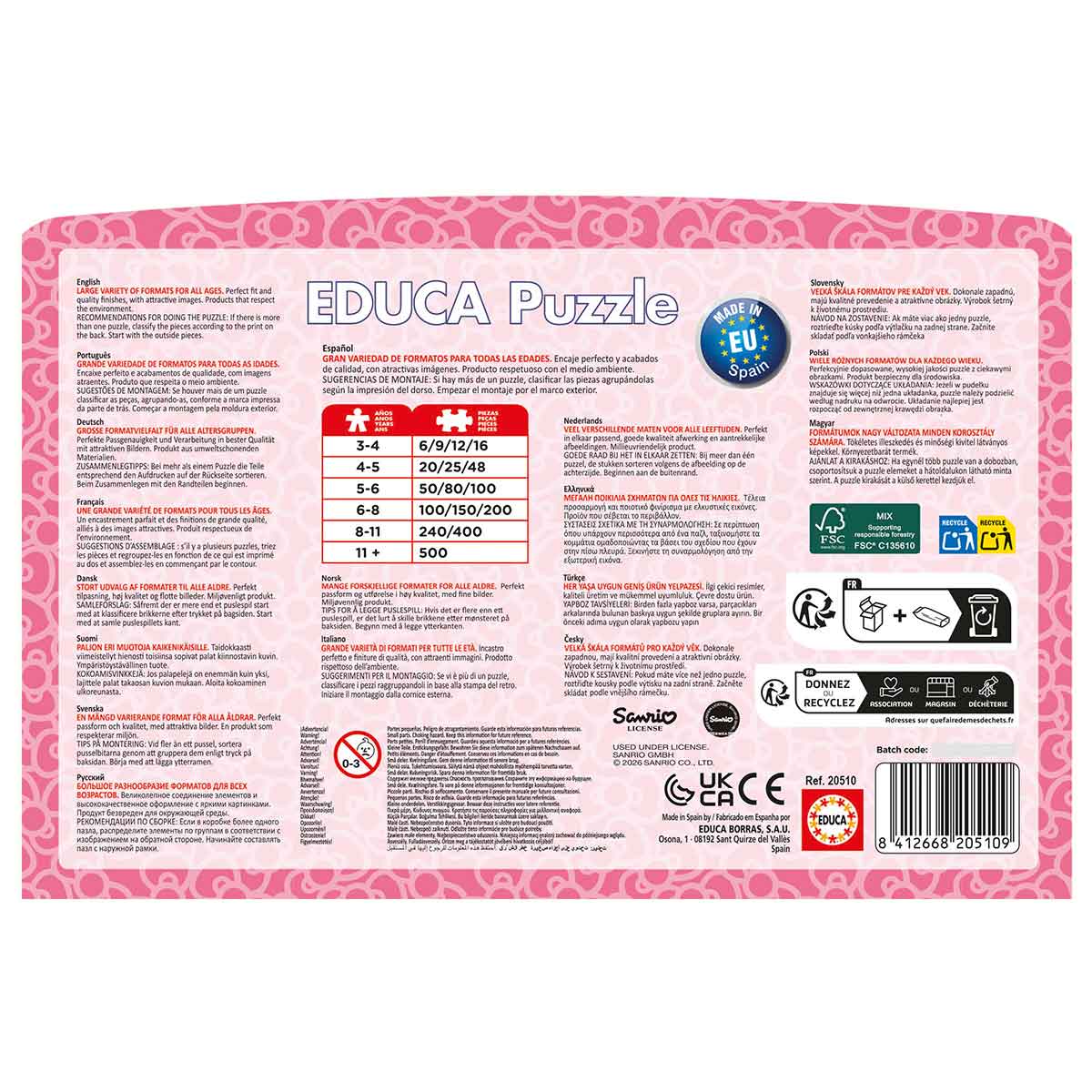 Maleta Puzzle Educa 2X48 Peças Hello Kitty And Friends 20510 ( Imagem 3 de 3 ) - Preview