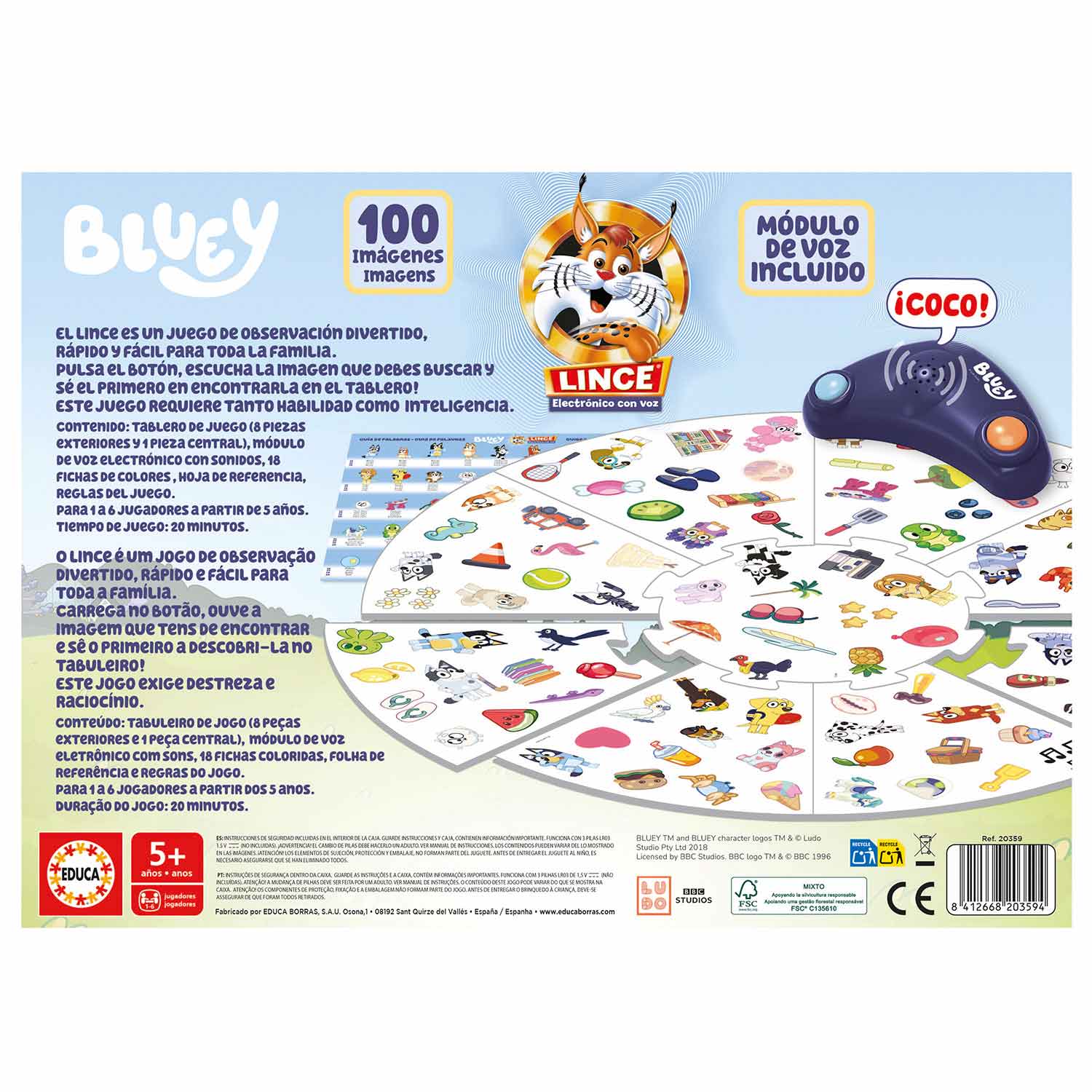 Lince Eletronico Com Voz De Bluey Educa 20359 ( Imagem 4 de 4 ) - Preview