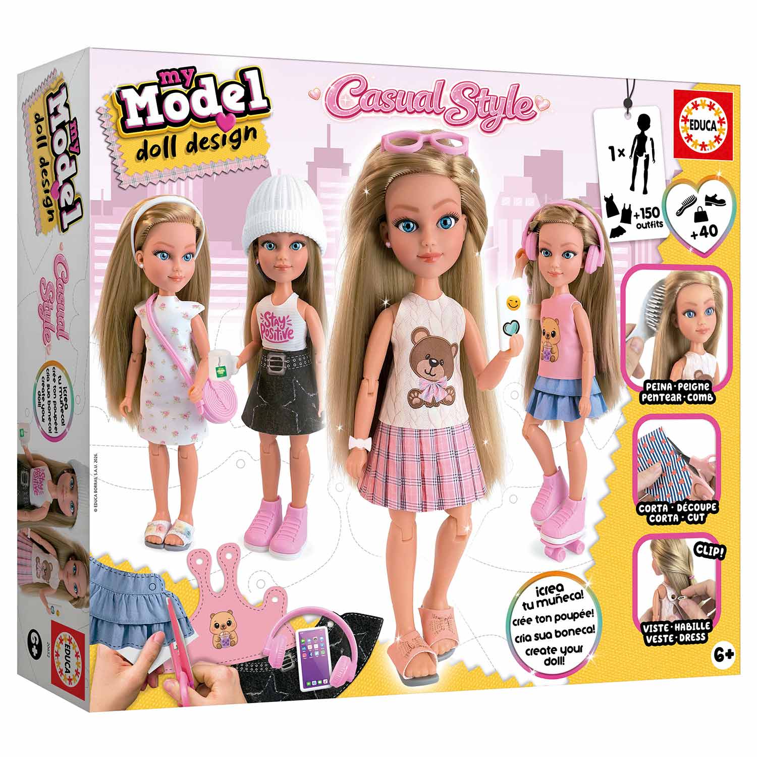 My Model Doll Design Casual Style Educa 20652 ( Imagem 4 de 4 ) - Preview