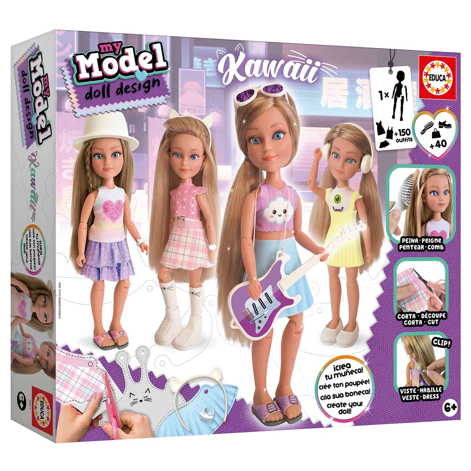 My Model Doll Design Kawaii Educa 20651 ( Imagem 4 de 4 ) - Preview