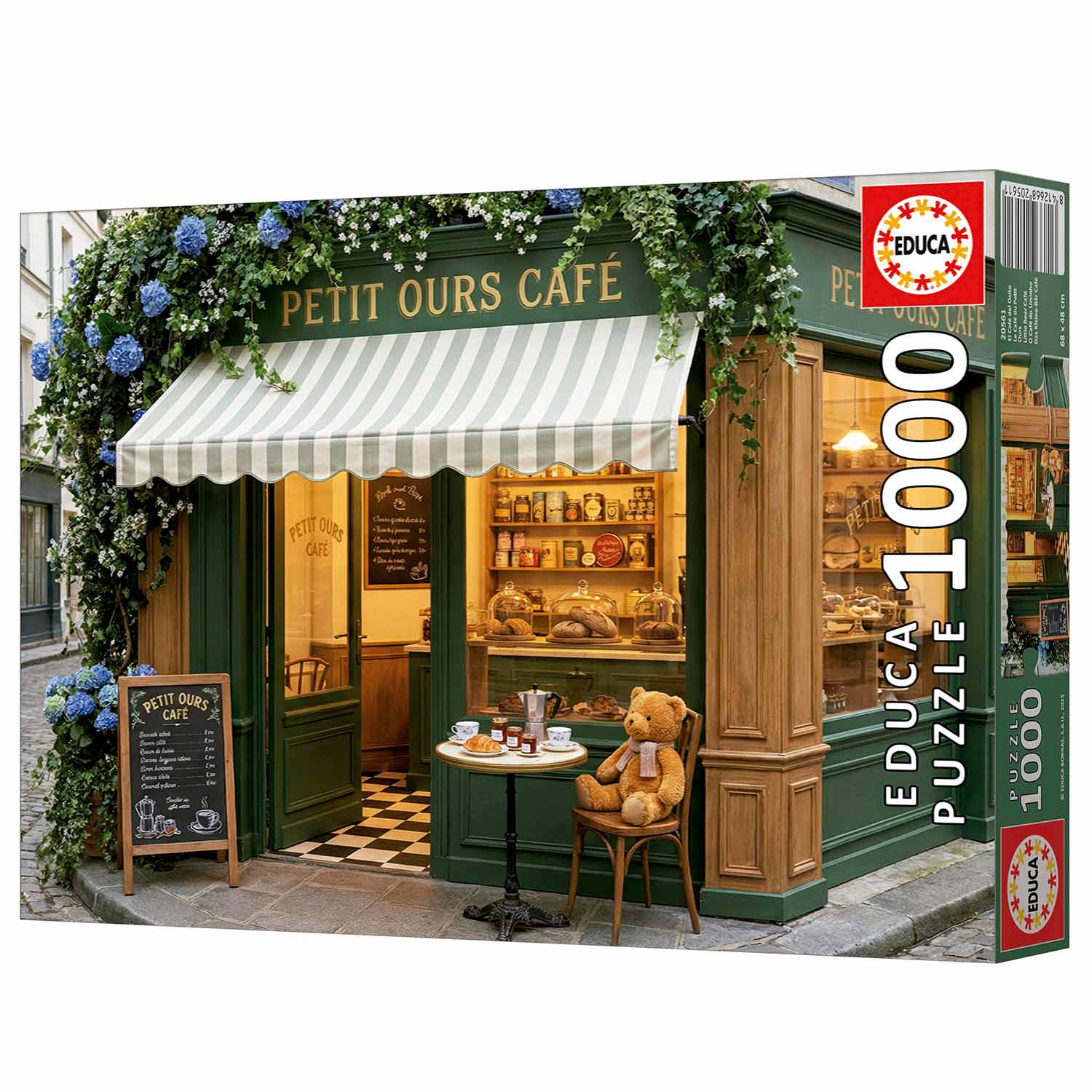 Puzzle Educa 1000 Peças O Cafe Do Ursinho 20561 ( Imagem 4 de 4 ) - Preview