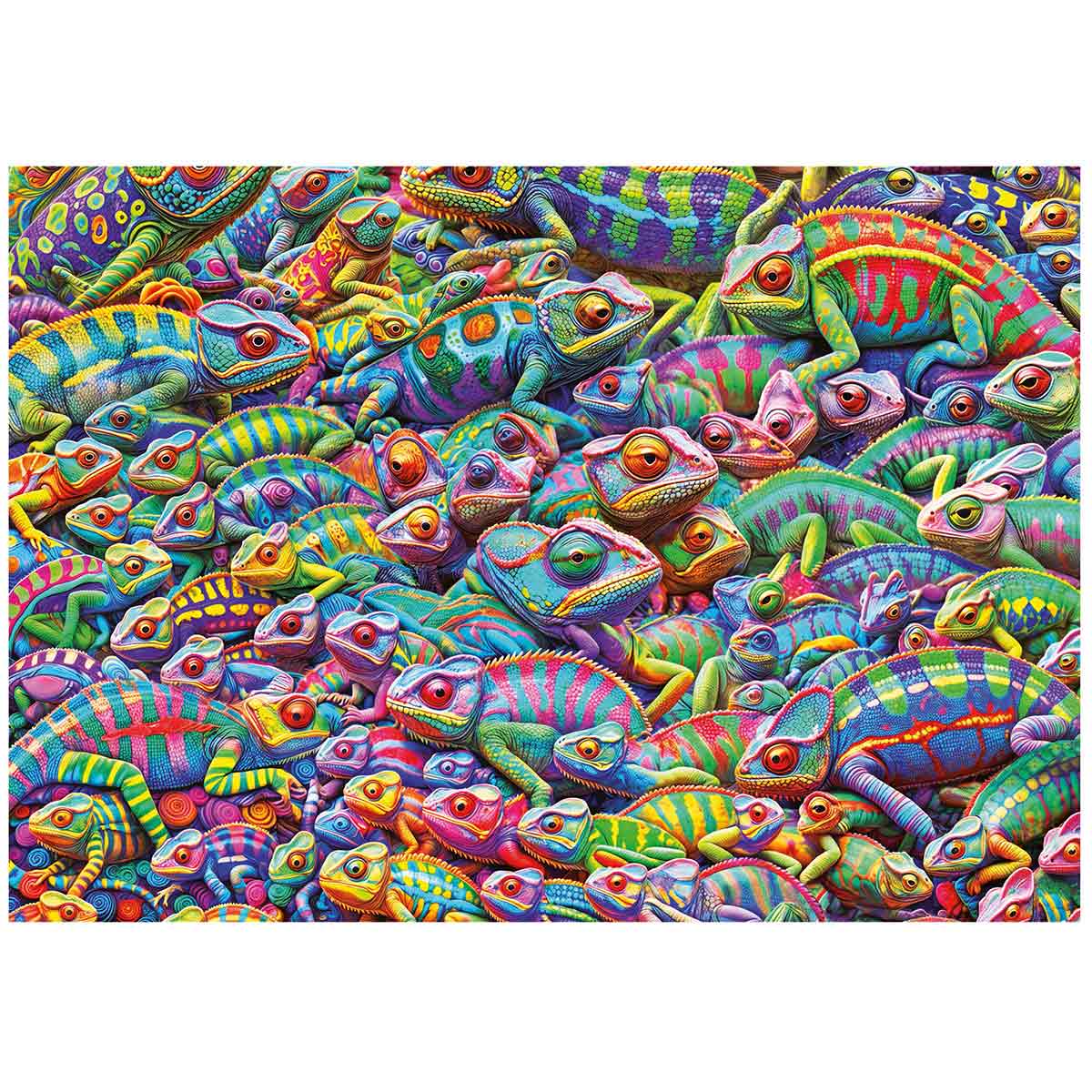 Puzzle Educa 1000 Peças Caos Camleonico 20582 ( Imagem 2 de 4 ) - Preview