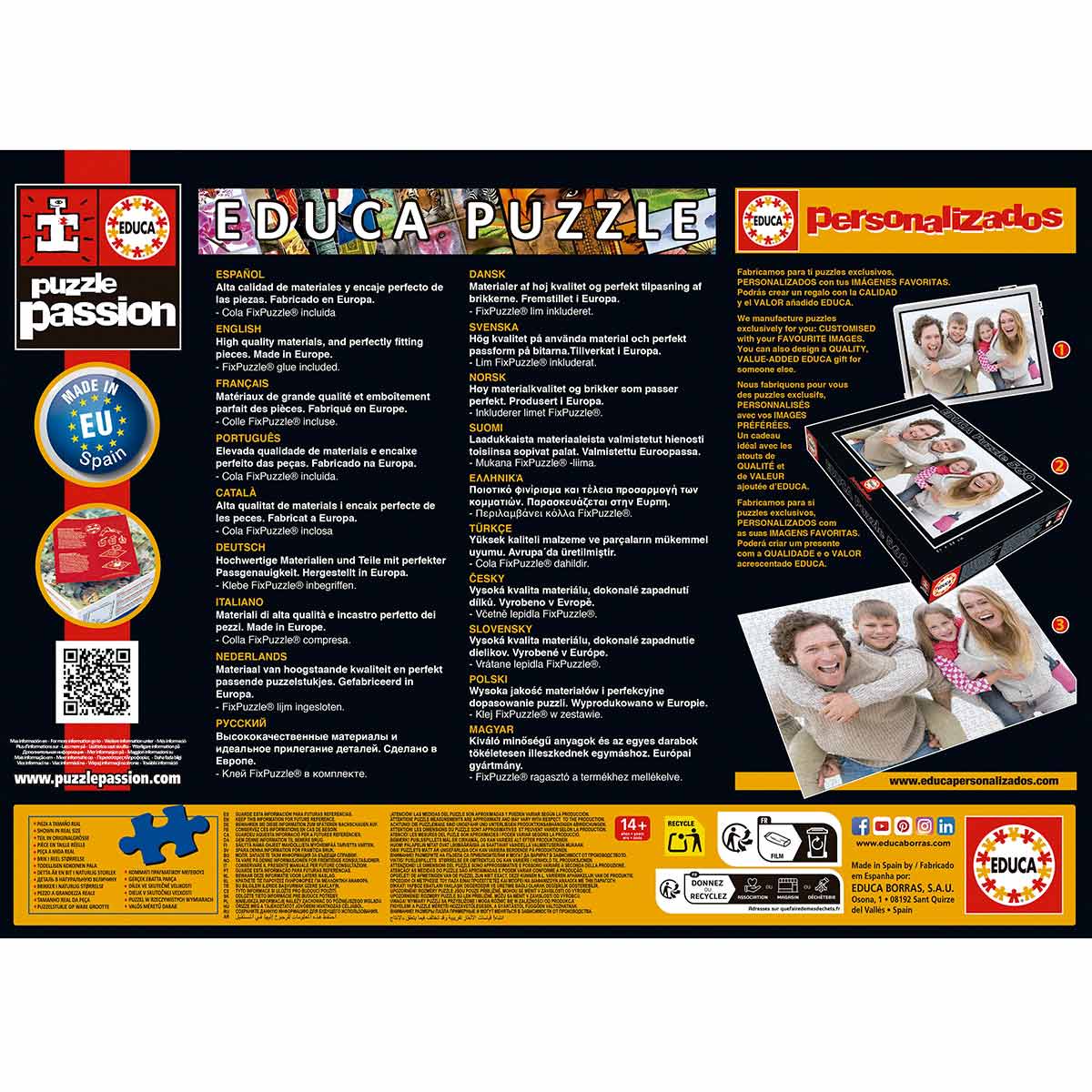 Puzzle Educa 1000 Peças Lisboa Colorida 20552 ( Imagem 3 de 4 ) - Preview