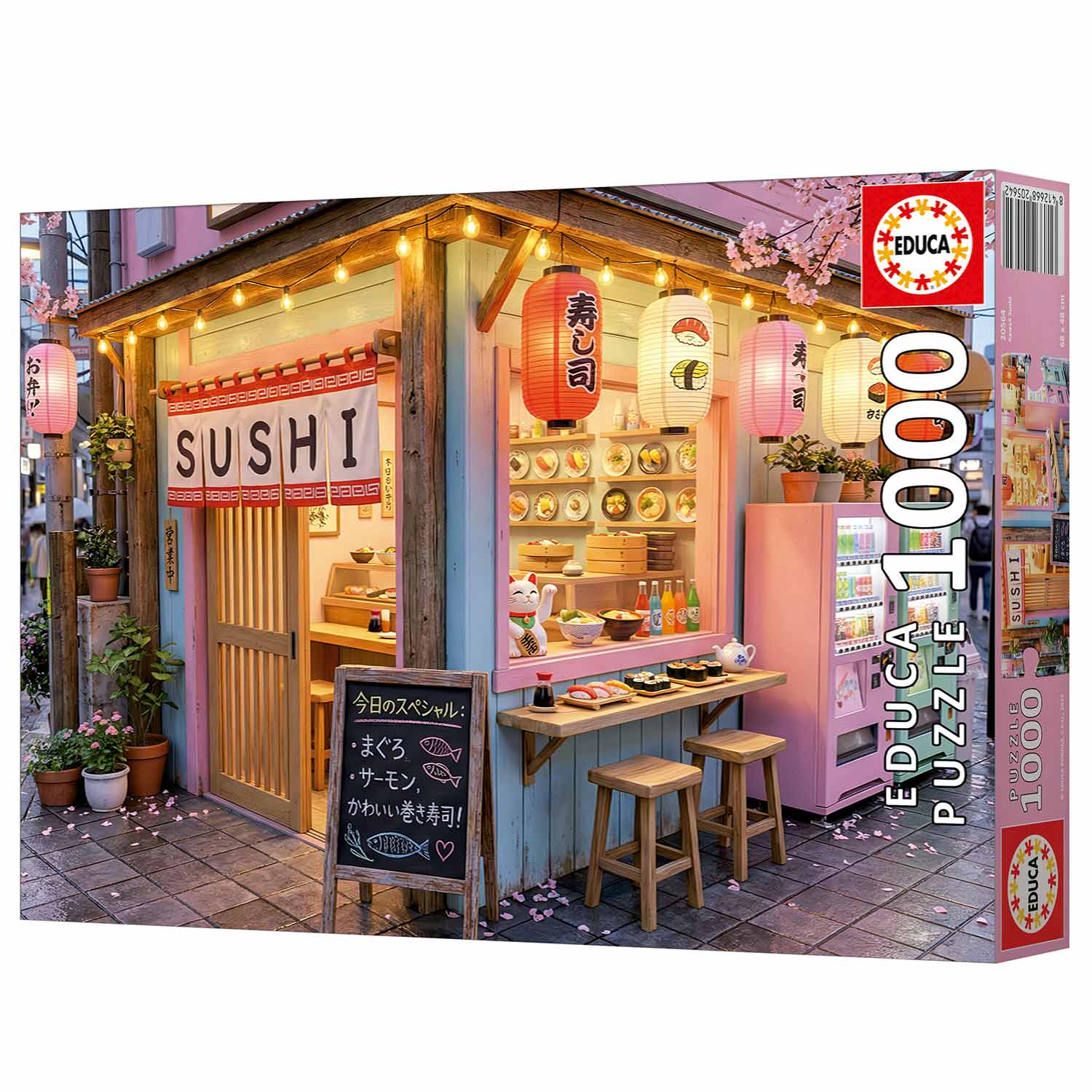 Puzzle Educa 1000 Peças Sushi Kawaii 20564 ( Imagem 4 de 4 ) - Preview